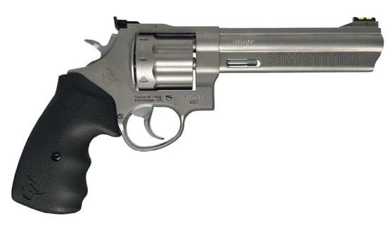 Taurus USA 608 Competition .357 Magnum Revolver with black VZ grips